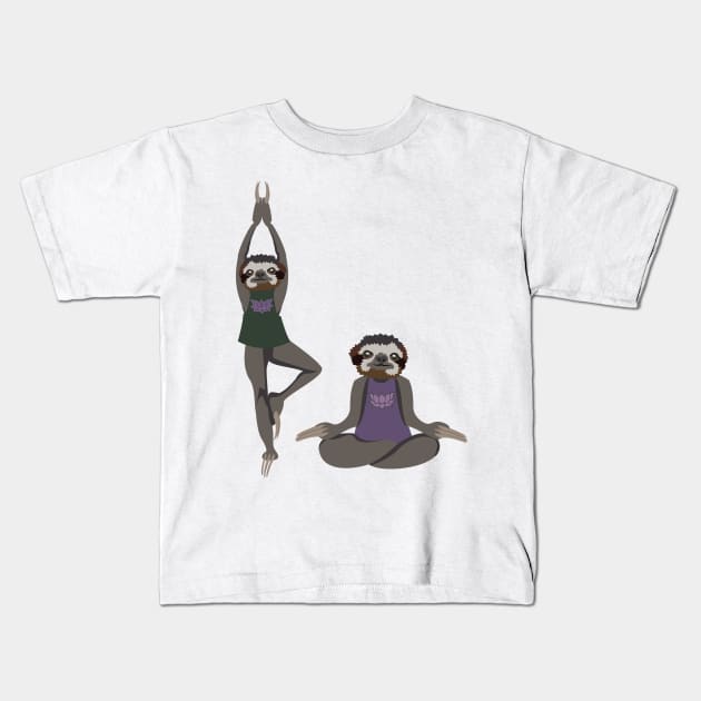 Everyday Sloths: Veda and Bea Kids T-Shirt by aecdesign